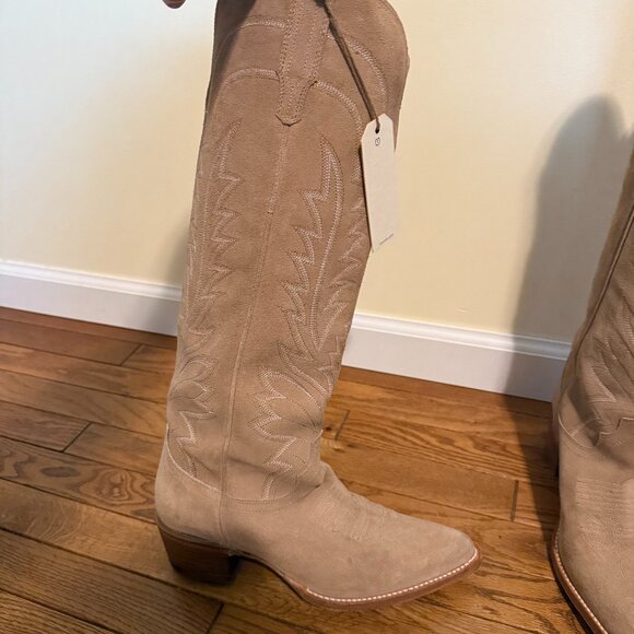 Tecovas The Abby Driftwood Suede LIKE NEW 10.5 - Picture 4 of 15